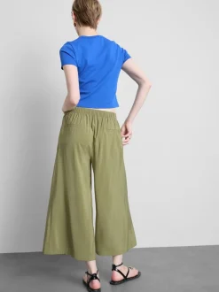 Culotte mit weitem Bein und mittlerer Leibhöhe