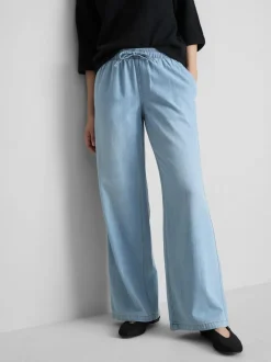 Denim-Jogginghose mit geradem Bein