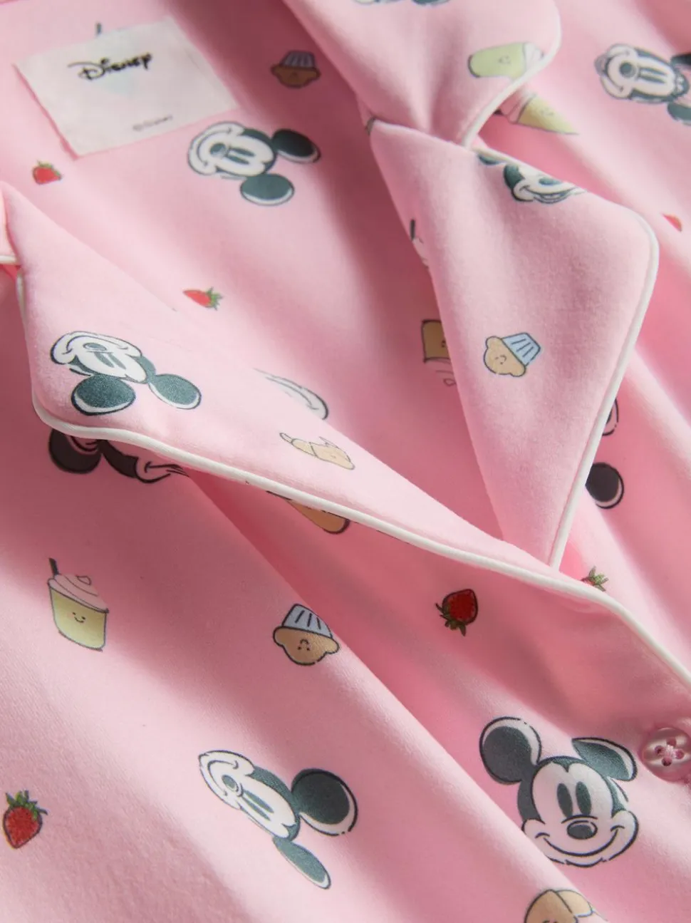 „Disney Micky Maus“ Schlafanzugshorts im Boyfriend-Look