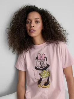 „Disney Minnie Maus“ Baumwoll-T-Shirt mit Grafik