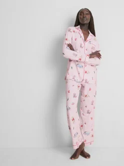 „Disney Winnie Puuh“ Boyfriend-Schlafanzug mit Grafik