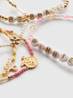 „Disney Winnie Puuh“ Perlenarmbänder mit Anhängern, 5er-Pack