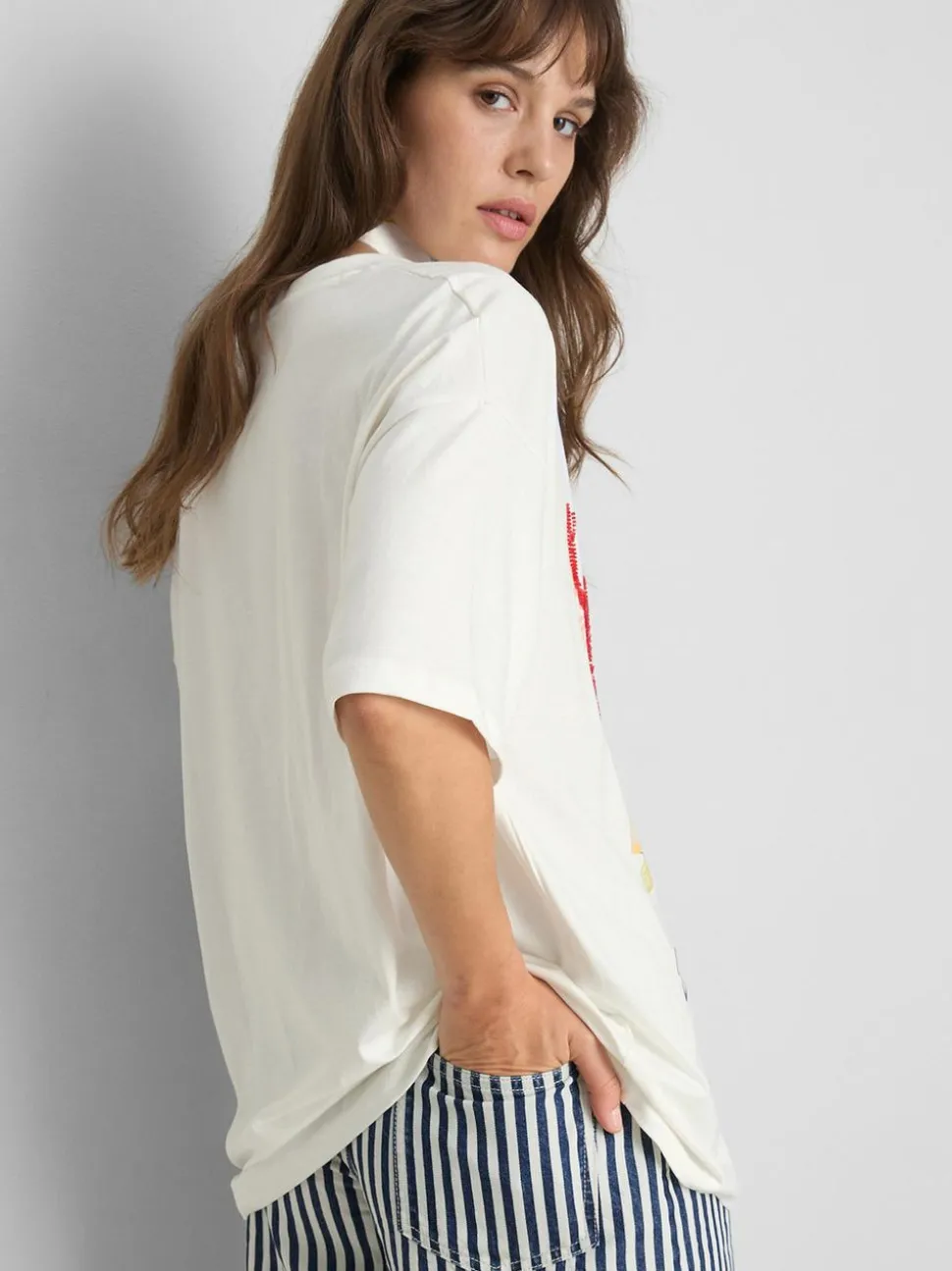 „Dolce Vita“ Oversized-T-Shirt mit Grafik