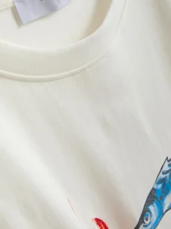 „Dolce Vita“ Oversized-T-Shirt mit Grafik