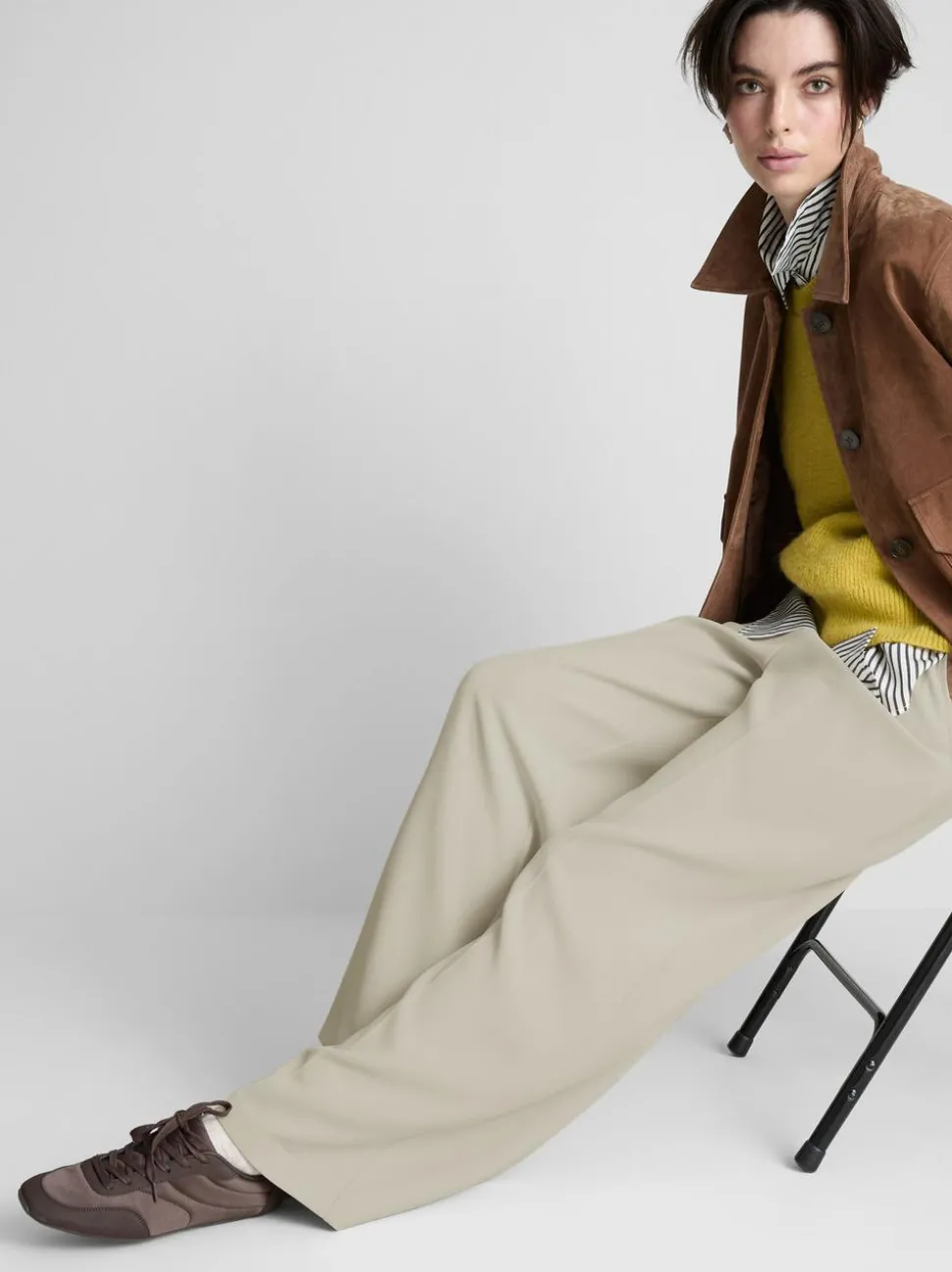Elegante Hose mit weitem Bein