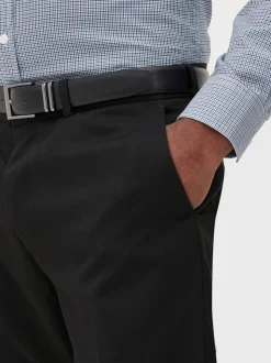 Elegante Slim-Fit-Twillhose