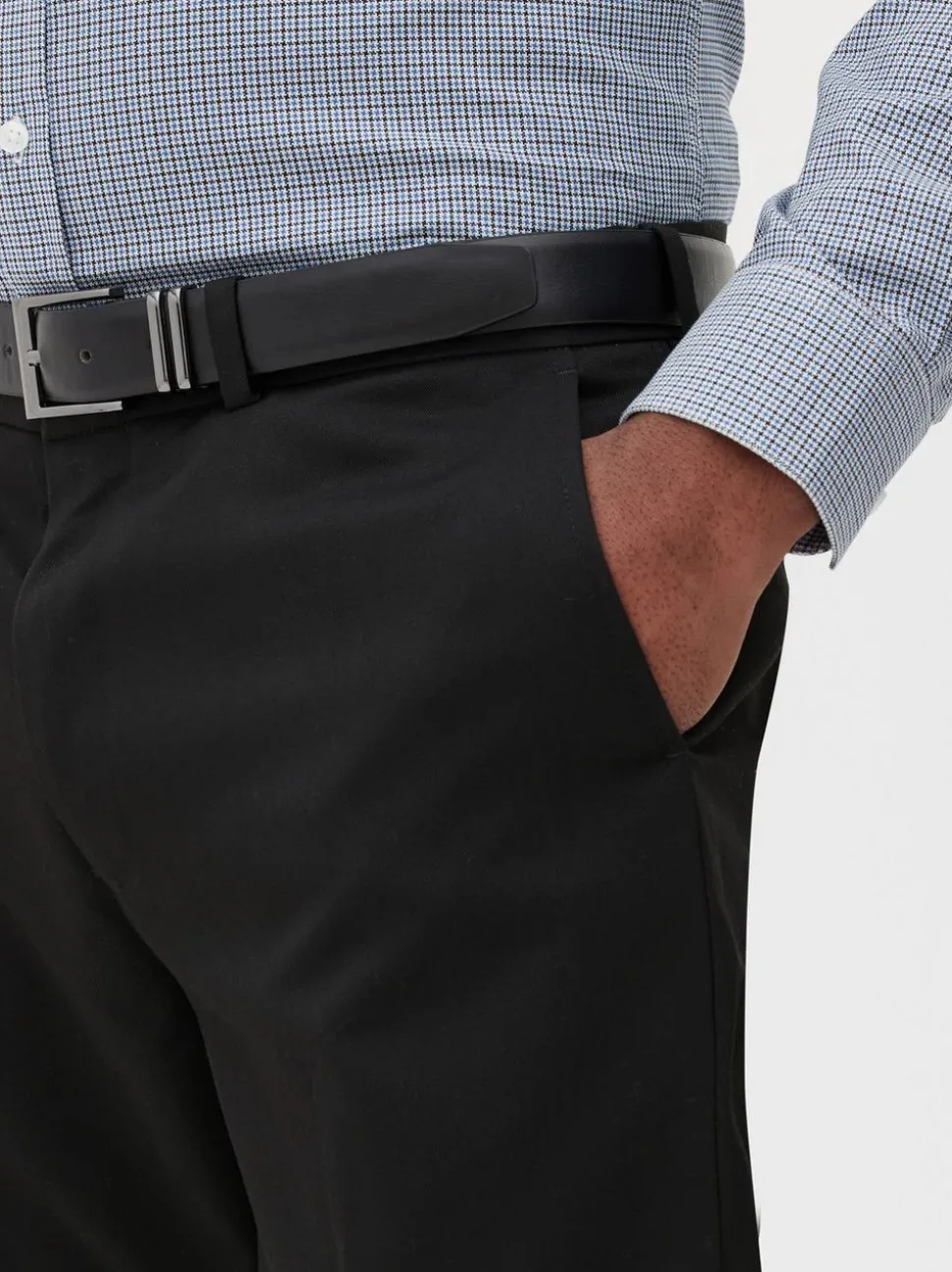 Elegante Slim-Fit-Twillhose