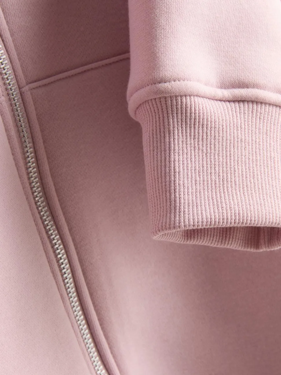 Essential Hoodie aus Baumwollmischung mit Reißverschluss
