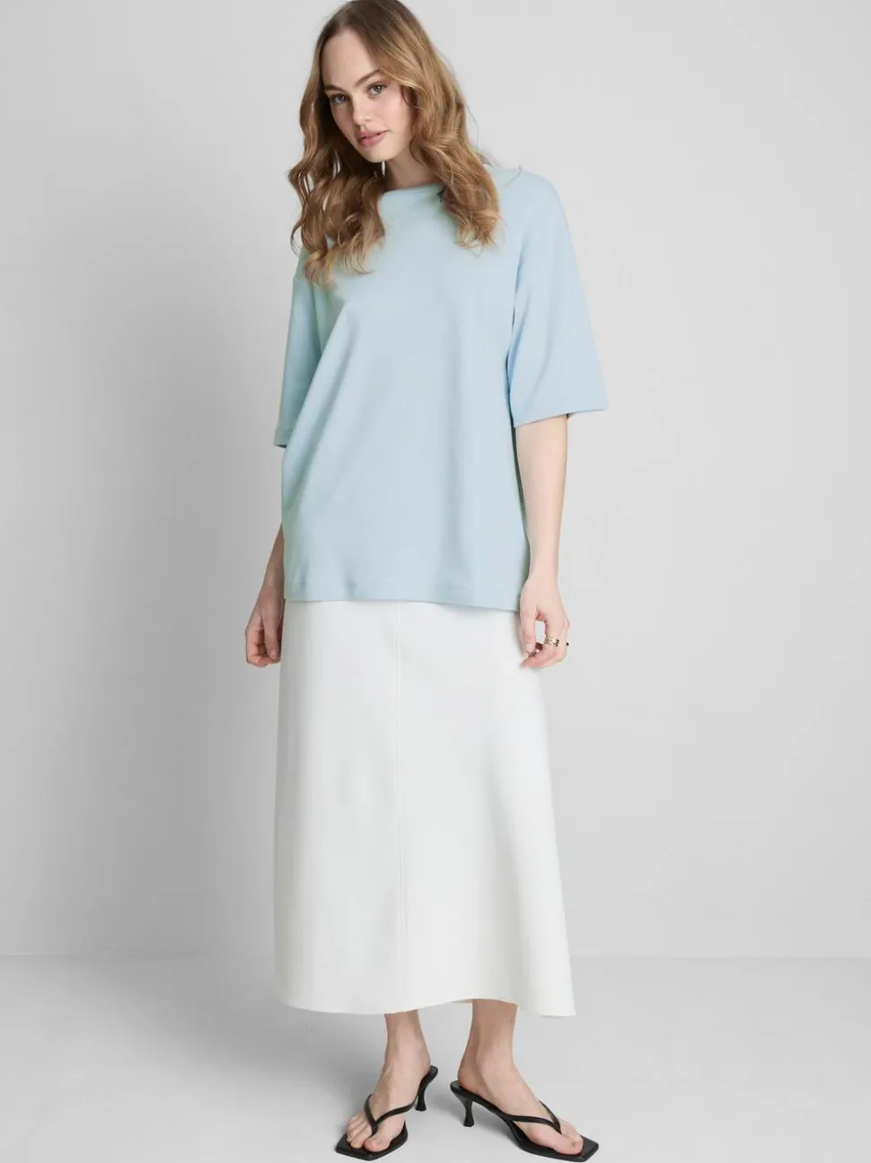 Essential-T-Shirt aus Baumwolle im Oversized-Look
