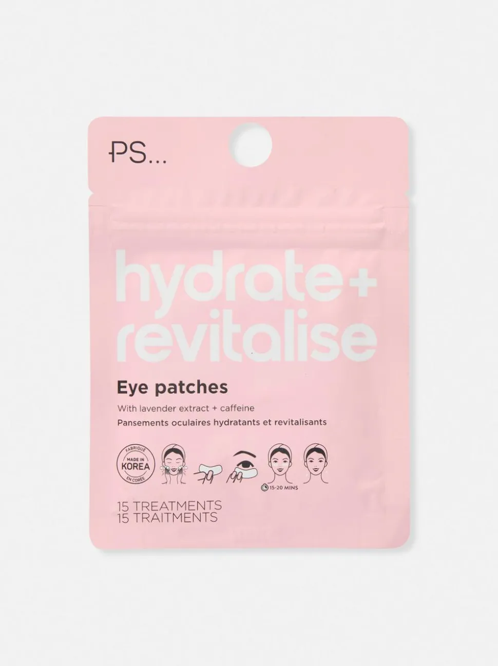 Feuchtigkeitsspendende, revitalisierende Augenpatches