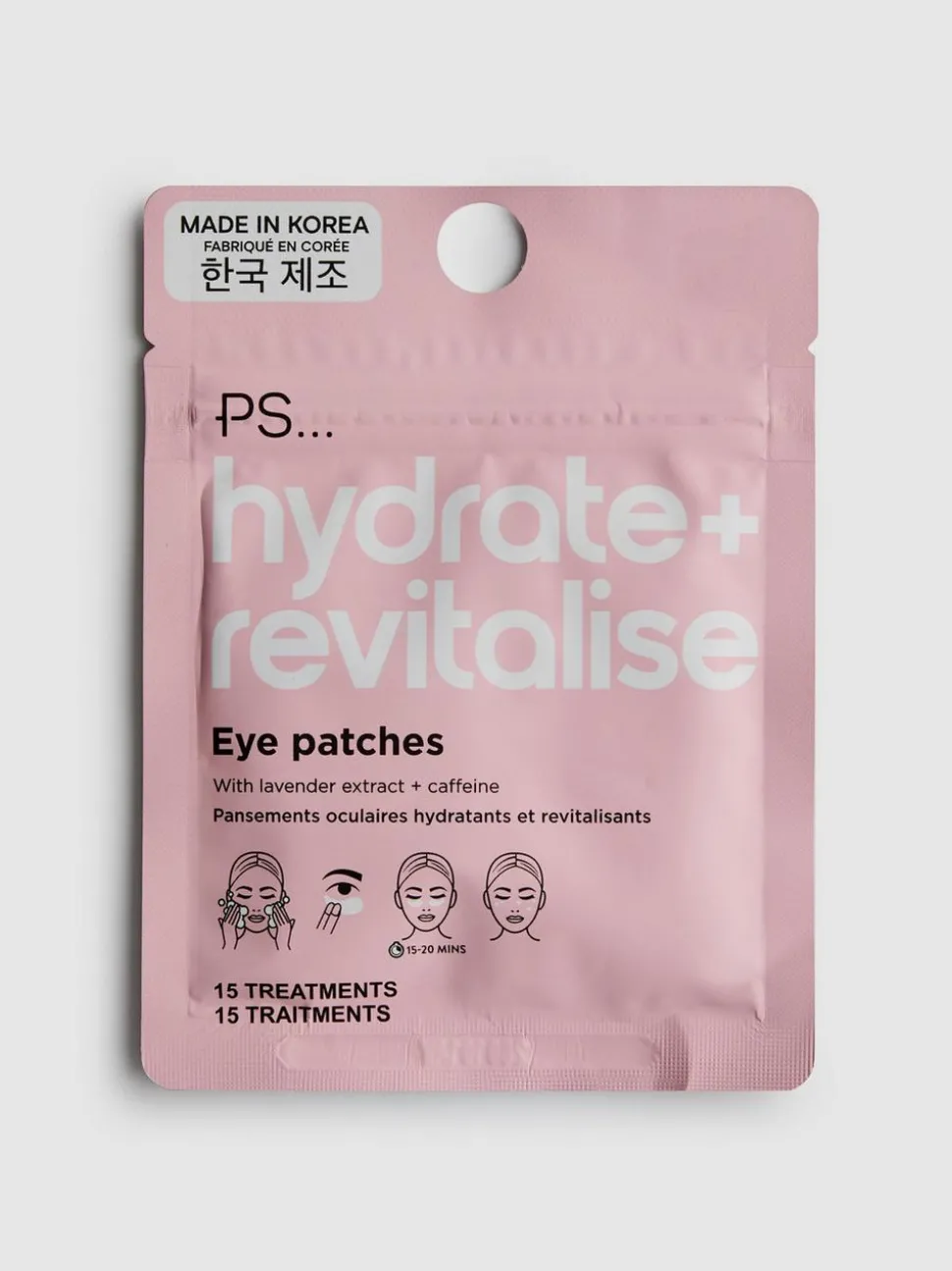 Feuchtigkeitsspendende, revitalisierende Augenpatches