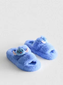 Flauschige „Disney Stitch“ Hausschuhe mit zwei Riemen