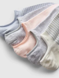 Füßlinge aus Baumwolle, 5er-Pack