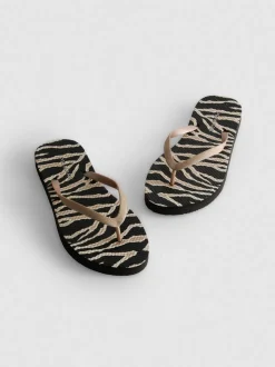 Flipflops mit Zebramuster