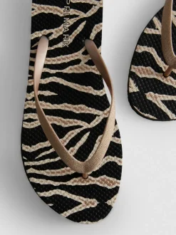 Flipflops mit Zebramuster