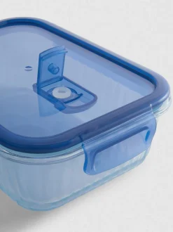 Frischhaltebox aus geriffeltem Glas