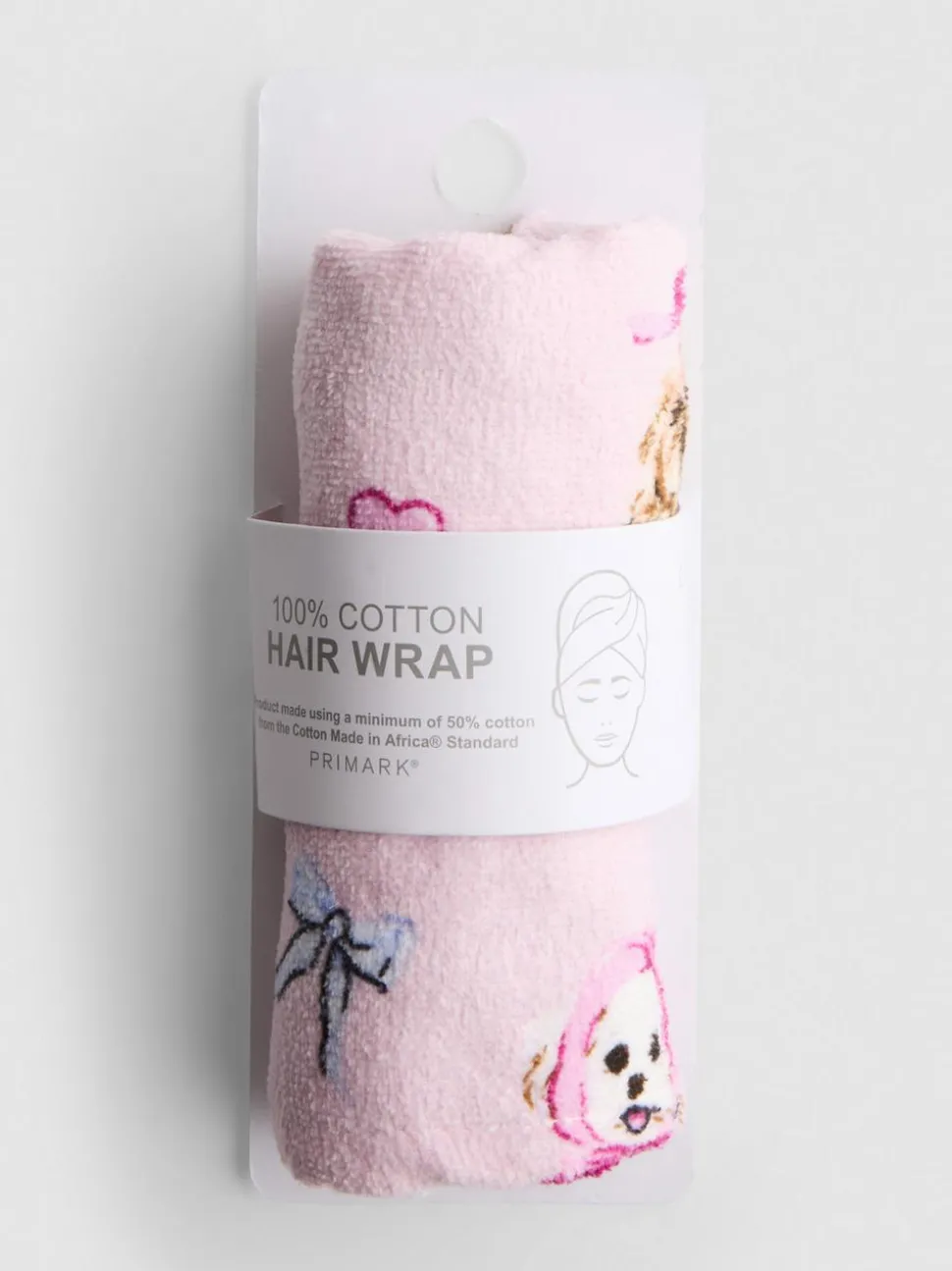 Frottee-Haarturban mit Muster