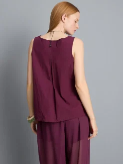 Funktionales Tanktop mit rundem Saum