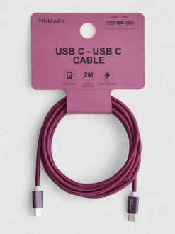 Geflochtenes USB-C- auf USB-C-Kabel, 2 m