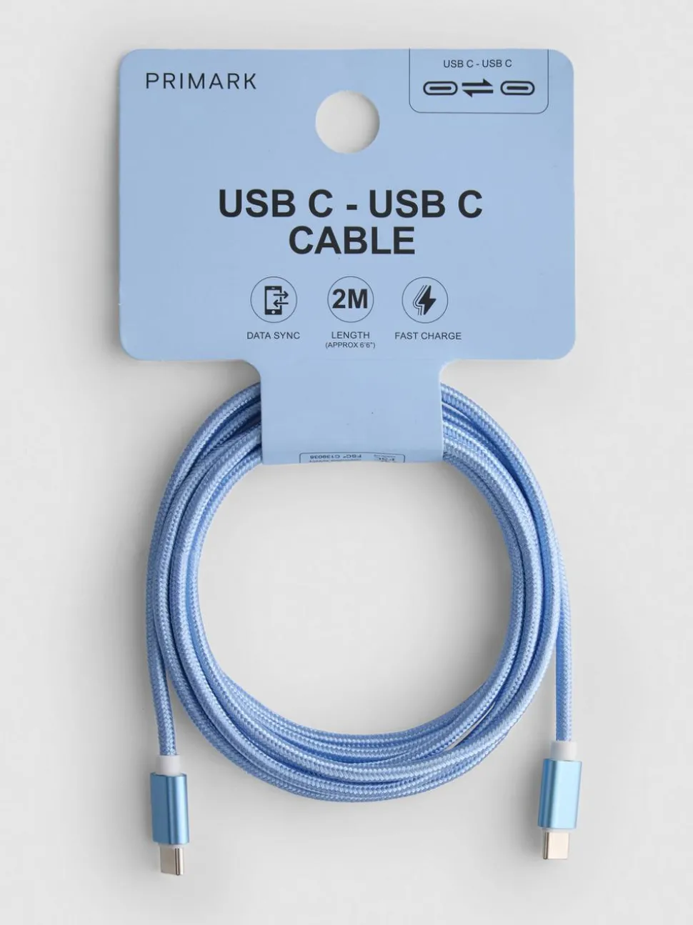 Geflochtenes USB-C- auf USB-C-Kabel, 2 m