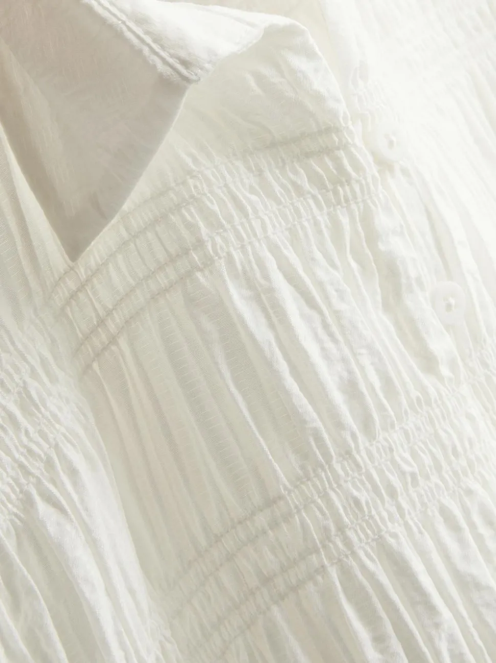 Gekräuselte Bluse mit Schößchensaum