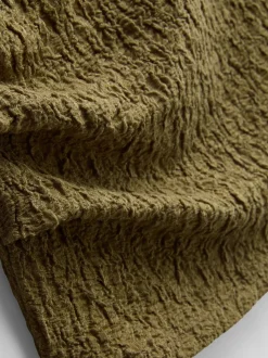 Gerafftes Top in Knitteroptik