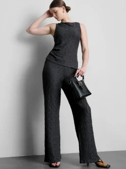 Gerafftes Top in Knitteroptik