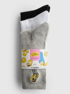 Gerippte „Die Simpsons Ned“ Socken, 3er-Pack