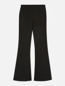 Gerippte Hose mit Schlag