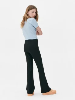 Gerippte Hose mit Schlag