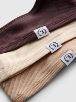 Gerippte Miami-Tangas mit hohem Baumwollanteil, 3er-Pack