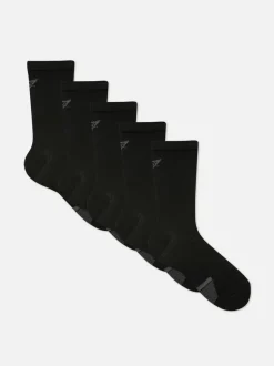 Gerippte Performance-Socken, 5er-Pack