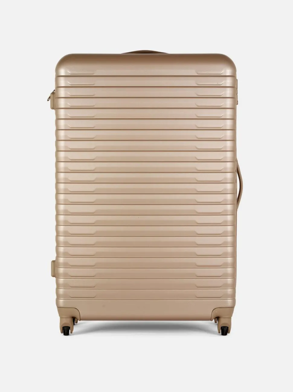 Gerippter Hartschalenkoffer mit 4 Rädern