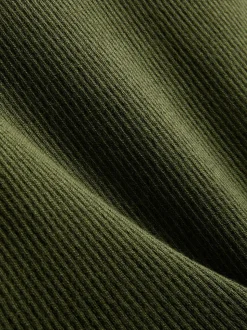 Gerippter Pullover mit Rundhalsausschnitt