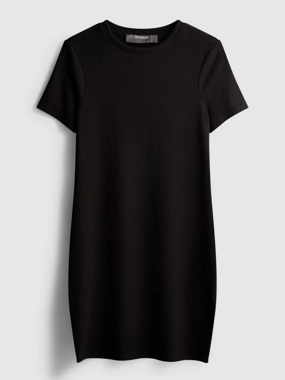 Geripptes Bodycon-T-Shirt-Kleid in Minilänge