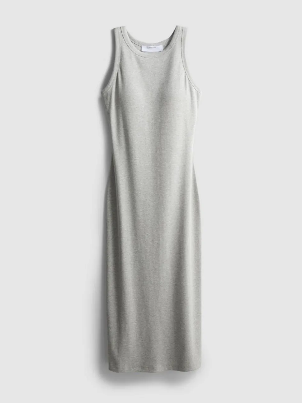 Geripptes Midikleid mit integriertem BH