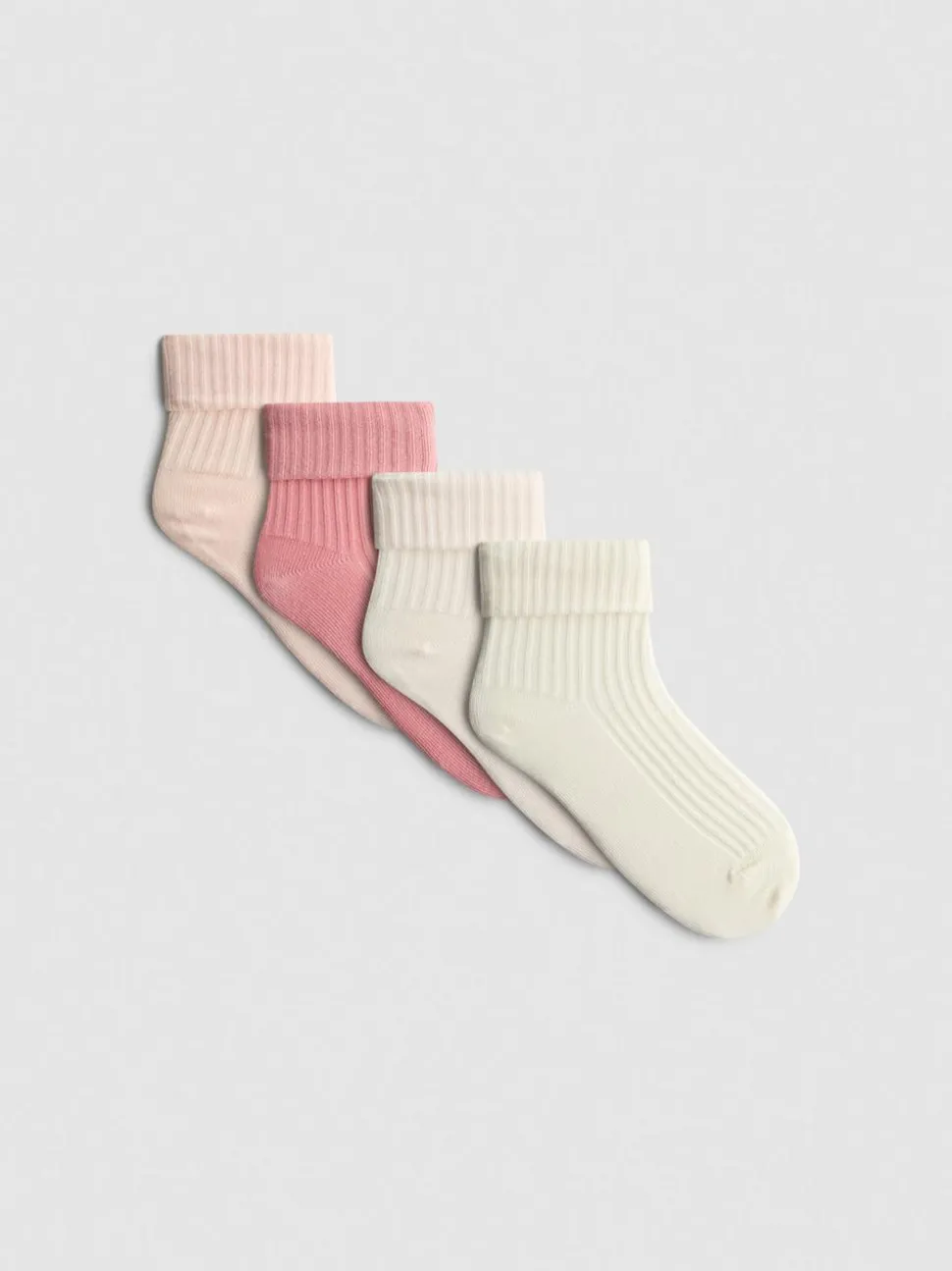Gerippte Socken, 4er-Pack