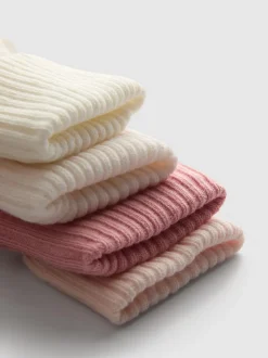 Gerippte Socken, 4er-Pack