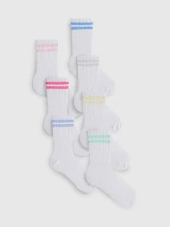 Gerippte Sportsocken, 7er-Pack