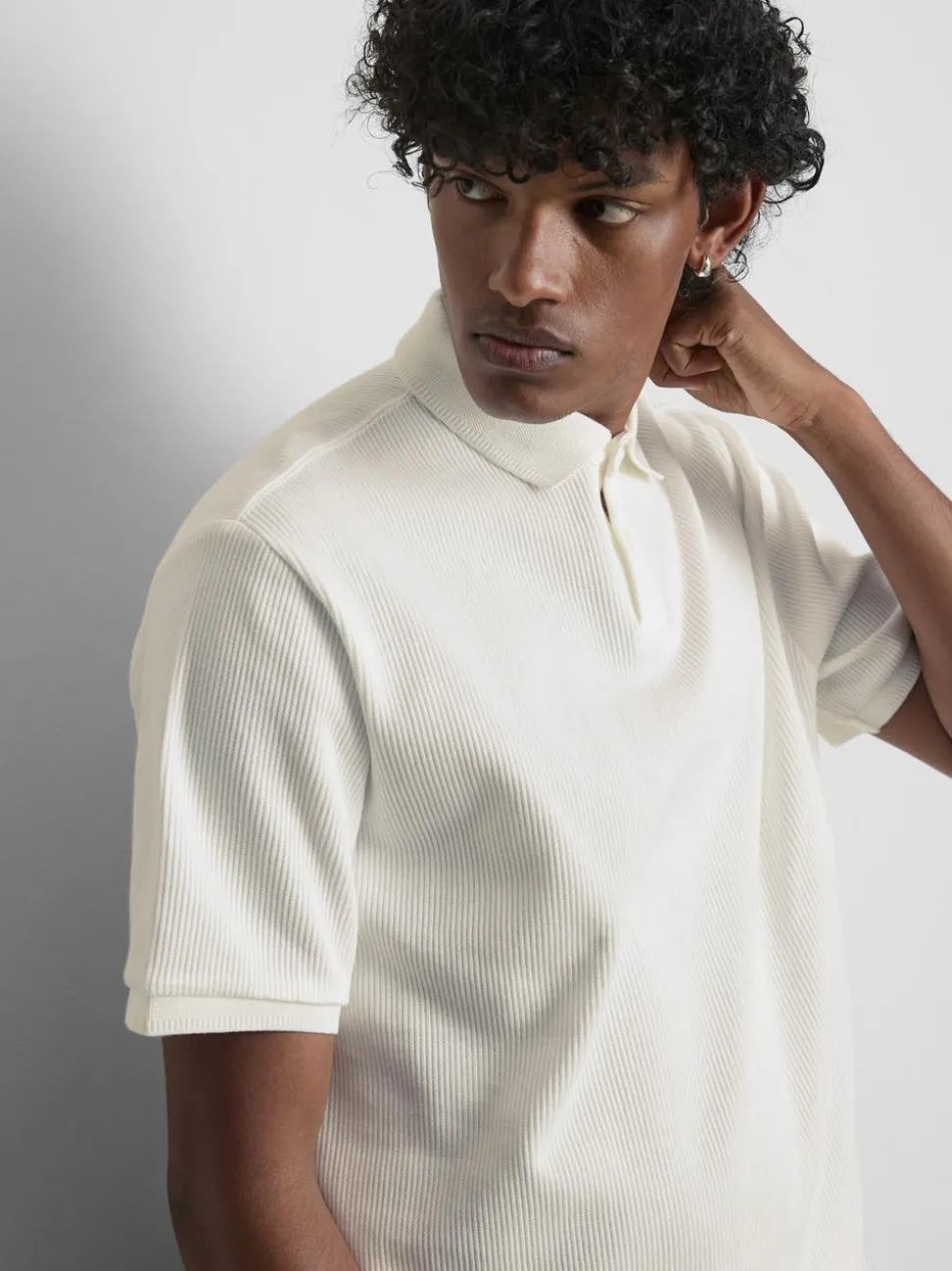 Geripptes „The Edit“ Poloshirt