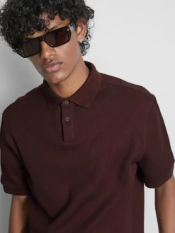 Geripptes „The Edit“ Poloshirt