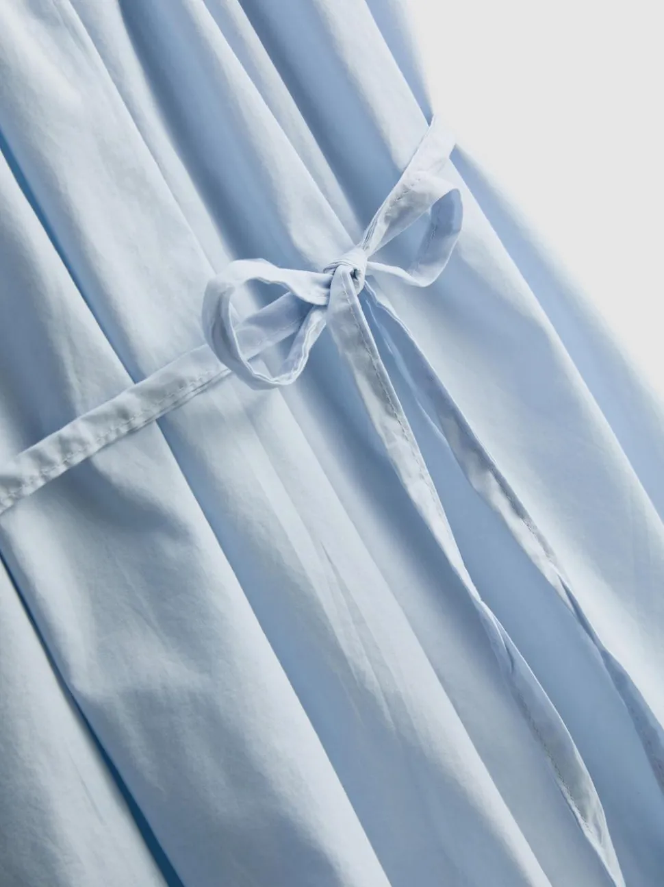 Gerüschtes Minikleid aus Popeline