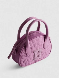 Gesteppte Mini-Tasche mit Initiale