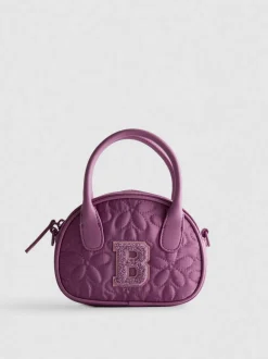 Gesteppte Mini-Tasche mit Initiale