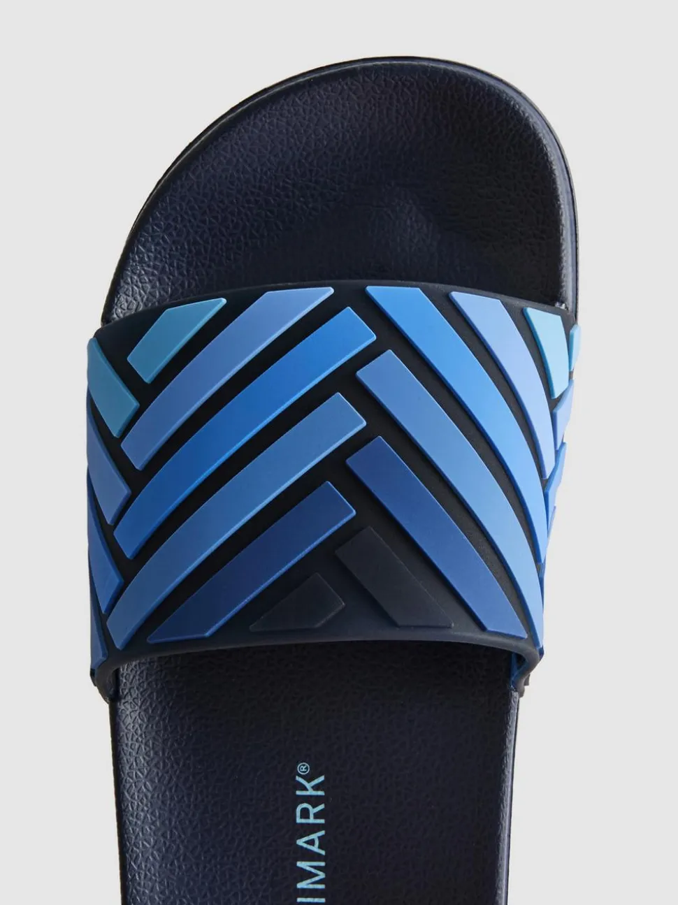 Gestreifte Badesandalen