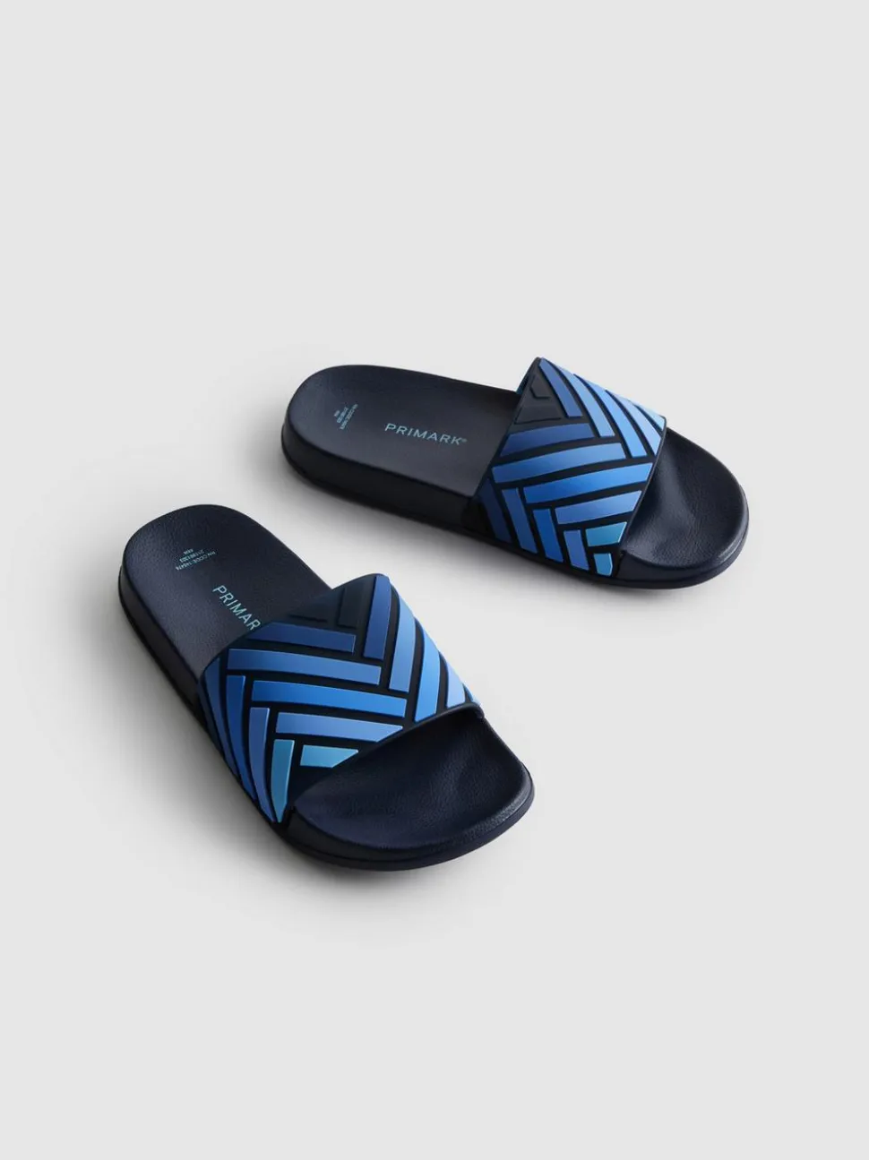 Gestreifte Badesandalen