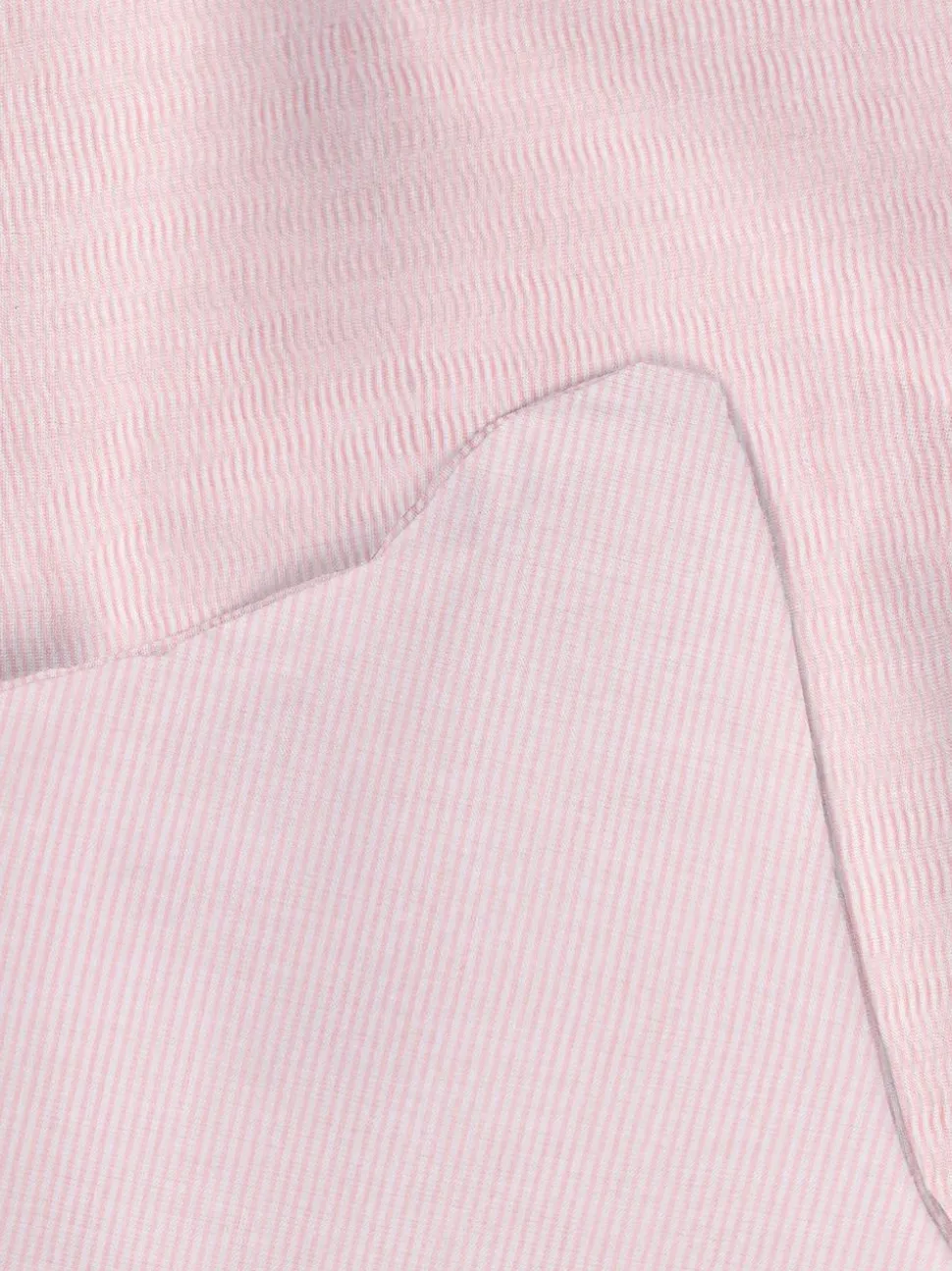 Gestreiftes Bettwäscheset aus Seersucker, Doppelbett