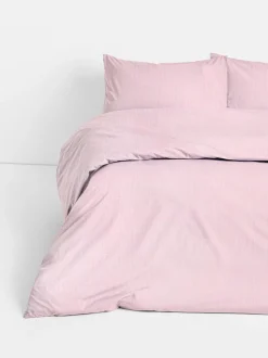 Gestreiftes Bettwäscheset aus Seersucker, Doppelbett