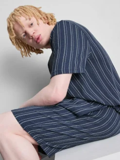 Gestreifte Schlafanzugshorts