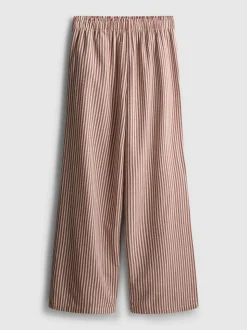 Gestreifte Seersucker-Hose aus Baumwolle